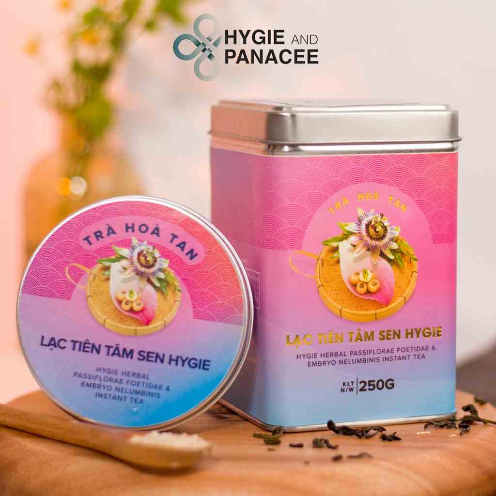 [Mã BMLTB200 giảm đến 100K đơn 499K] Trà Lạc Tiên Tâm Sen hòa tan Hygie 50g/250g giúp giảm căng thẳng ngủ ngon