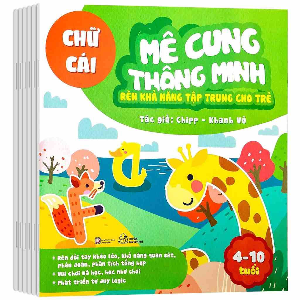 Sách - Mê Cung Thông Minh - Rèn Khả Năng Tập Trung Cho Trẻ (Dành cho bé từ 4-10 tuổi) - Bộ 6 quyển, lẻ tùy chọn