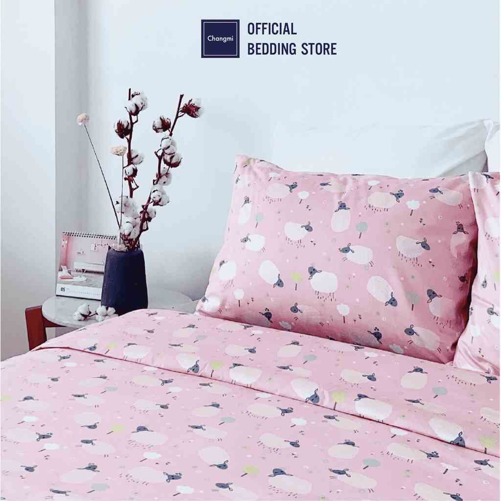 Bộ chăn ga Changmi Bedding 100% cotton lụa tự nhiên - 5 món