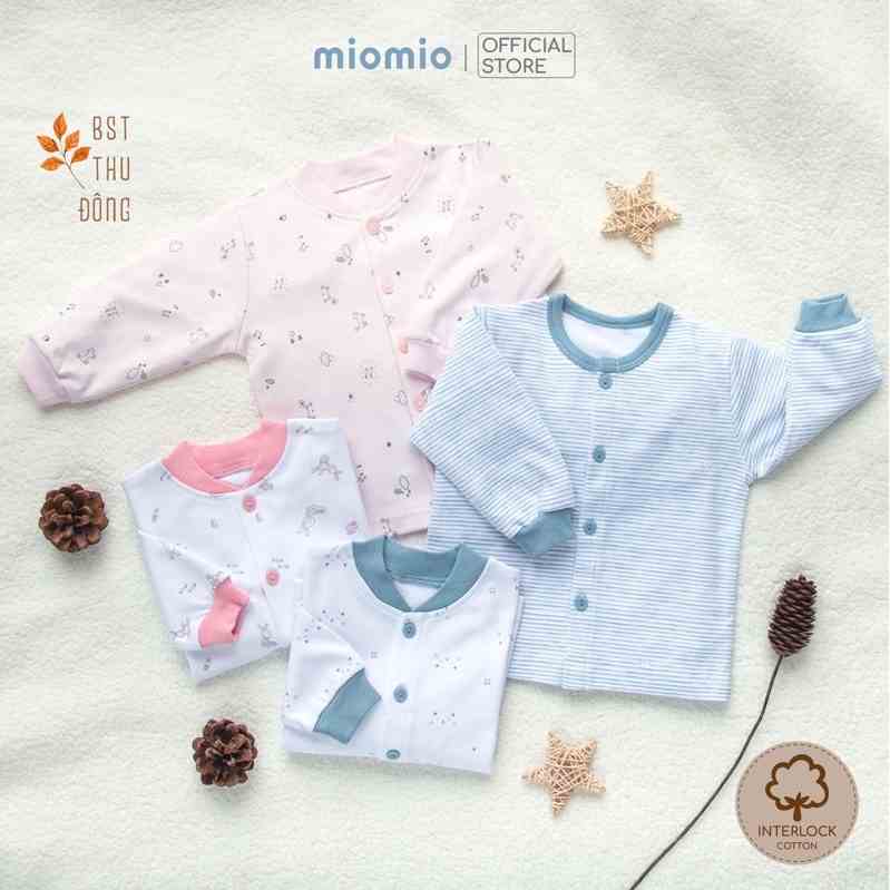 Áo Sơ Sinh Thu Đông, Nút Giữa MIOMIO - Cho Bé Trai, Bé Gái (Từ 0-24 tháng), Vải Interlock Cotton