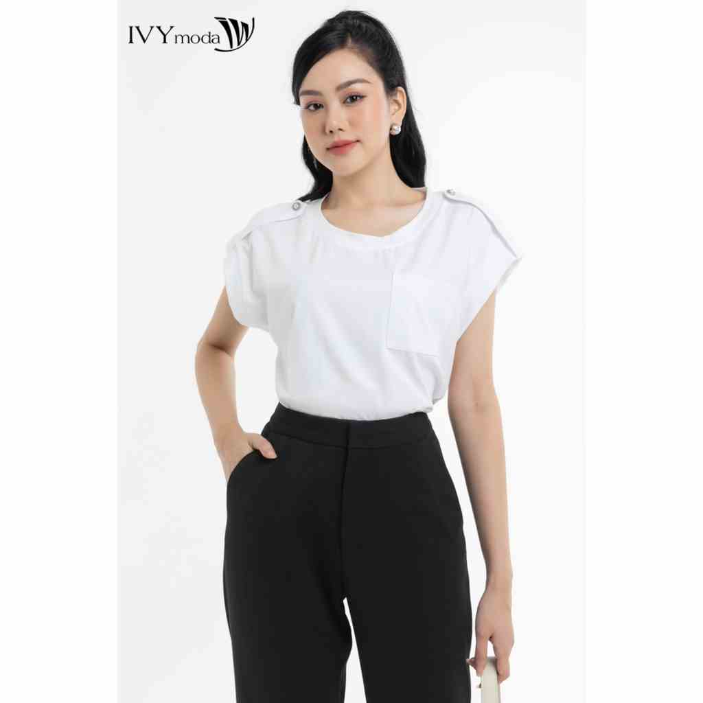 Áo thun nữ vai chờm IVY moda MS 57M7775