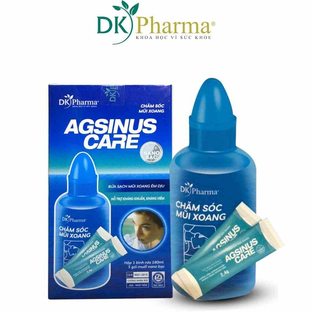 [Mã BMLTA35 giảm đến 35K đơn 99K] Bình vệ sinh mũi DKPHARMA AGSINUS CARE HỘP 5 GÓI