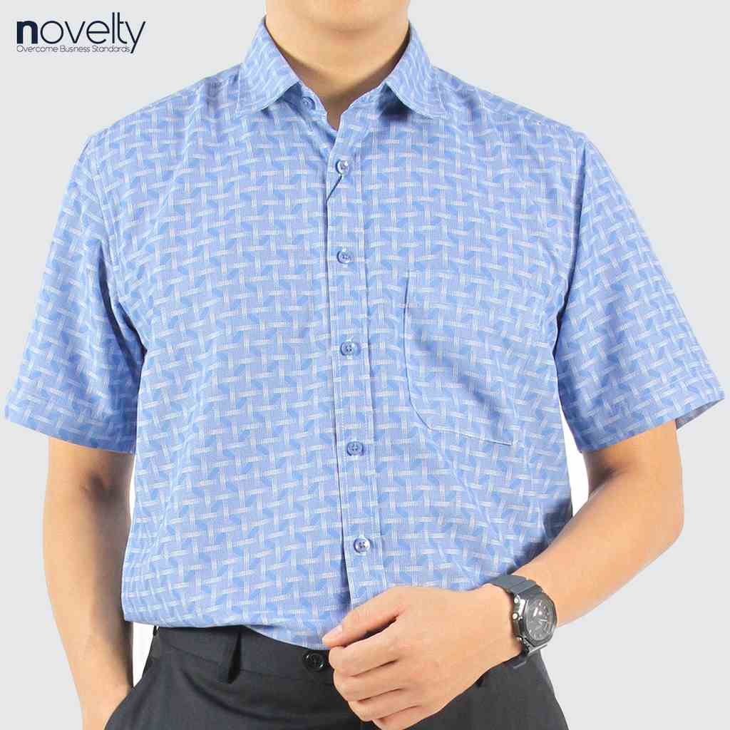 [Mã BMLTB35 giảm đến 35K đơn 99K] Áo sơ mi nam ngắn tay Novelty casual hoa văn NSMMCTMSPB230173N