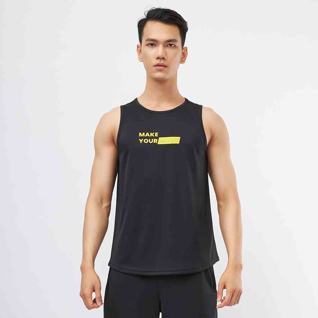 Áo thun Tanktop nam DELTA RTT002-2 chất liệu polyester thoáng khí, thấm hút mồ hôi tốt phù hợp cho các hoạt động thể tha