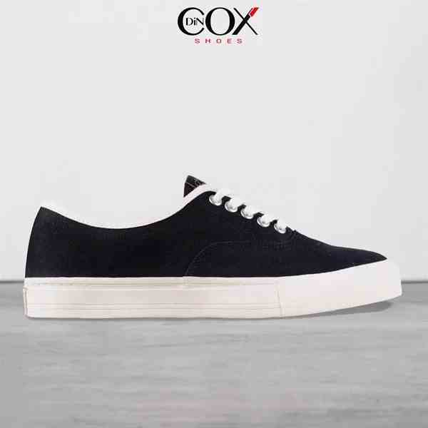 [Mã BMLTA35 giảm đến 35K đơn 99K] Giày Sneaker Nam Vải Canvas DINCOX E06 Black