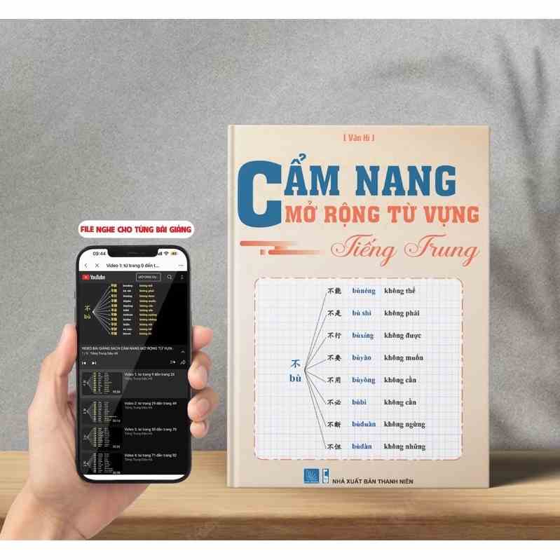 [Mã BMLTB200 giảm đến 100K đơn 499K] Cẩm nang mở rộng từ vựng tiếng trung-Có kèm file nghe