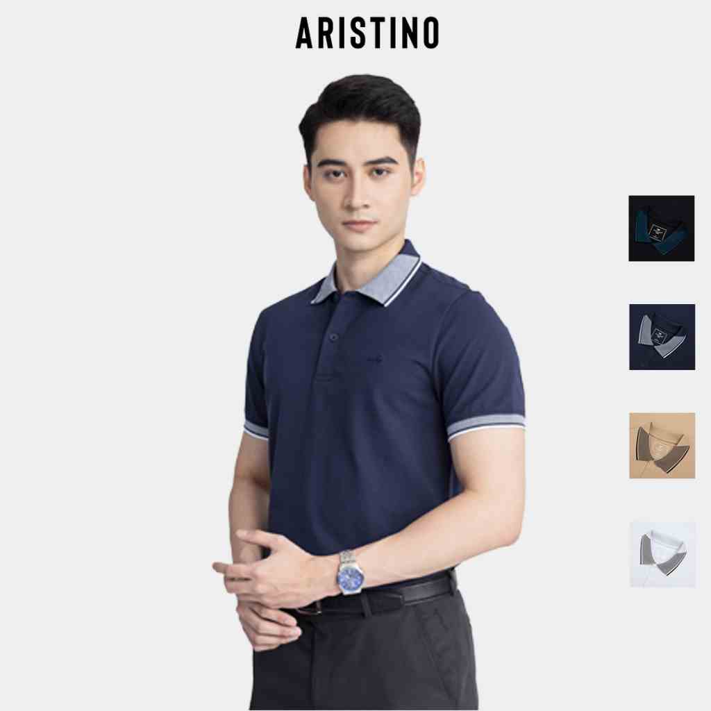 [MỚI- SPECIAL SALE] Áo polo ngắn tay ARISTINO phom Regular fit suông nhẹ, chất cotton mềm mại, thoáng khí - APS166S3