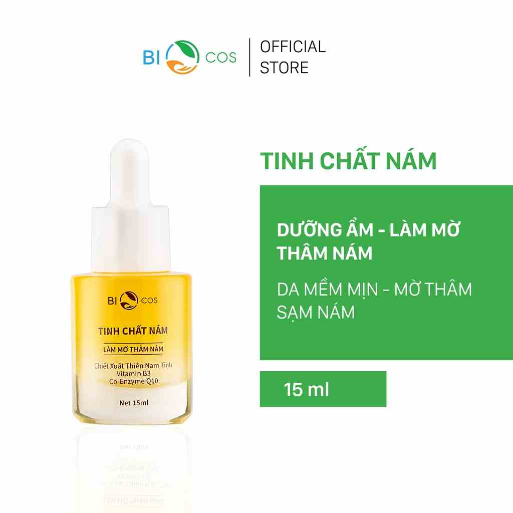 Tinh Chất Nám BIOCOS 15ml - Mờ Thâm Sạm Nám, Da Dều Màu Mềm Mịn