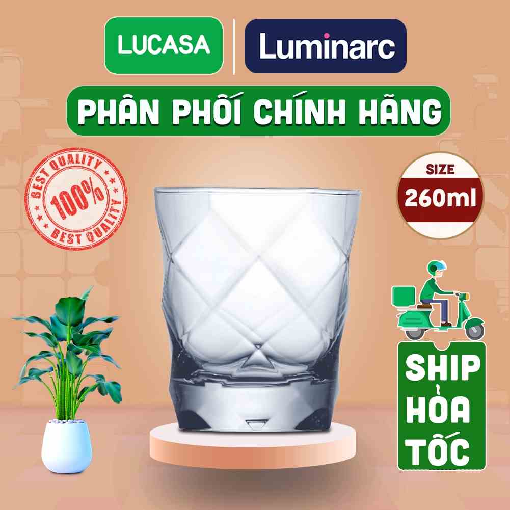 [Mã BMLTA35 giảm đến 35K đơn 99K] Ly Thấp Thủy Tinh Luminarc Louvre 260ml | Phân Phối Chính Hãng