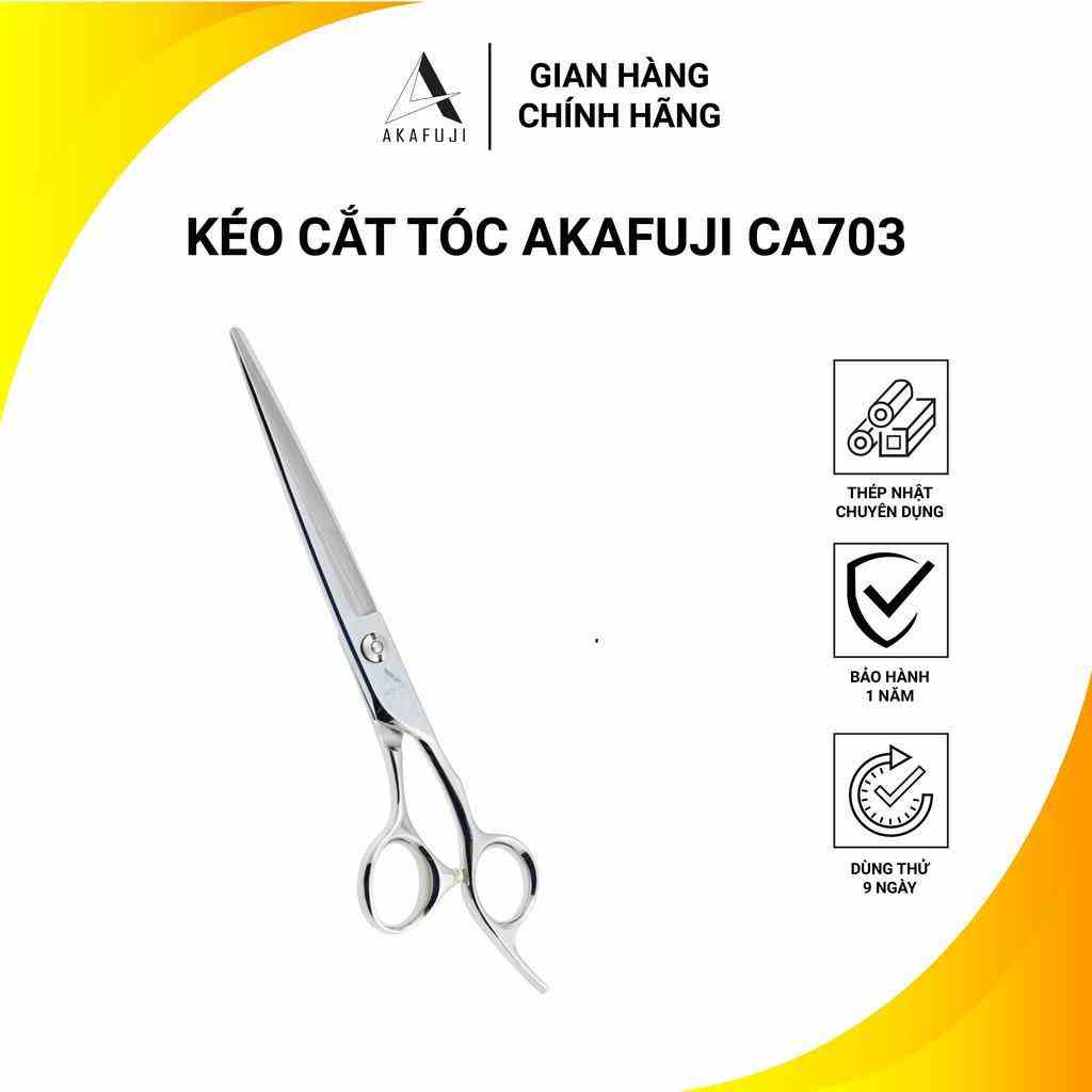 Kéo Cắt Tóc AKAFUJI CA 703 SIZE 7.0 inches Thép Nhật Cao Cấp [HÀNG CHÍNH HÃNG] Bảo Hành 12 Tháng