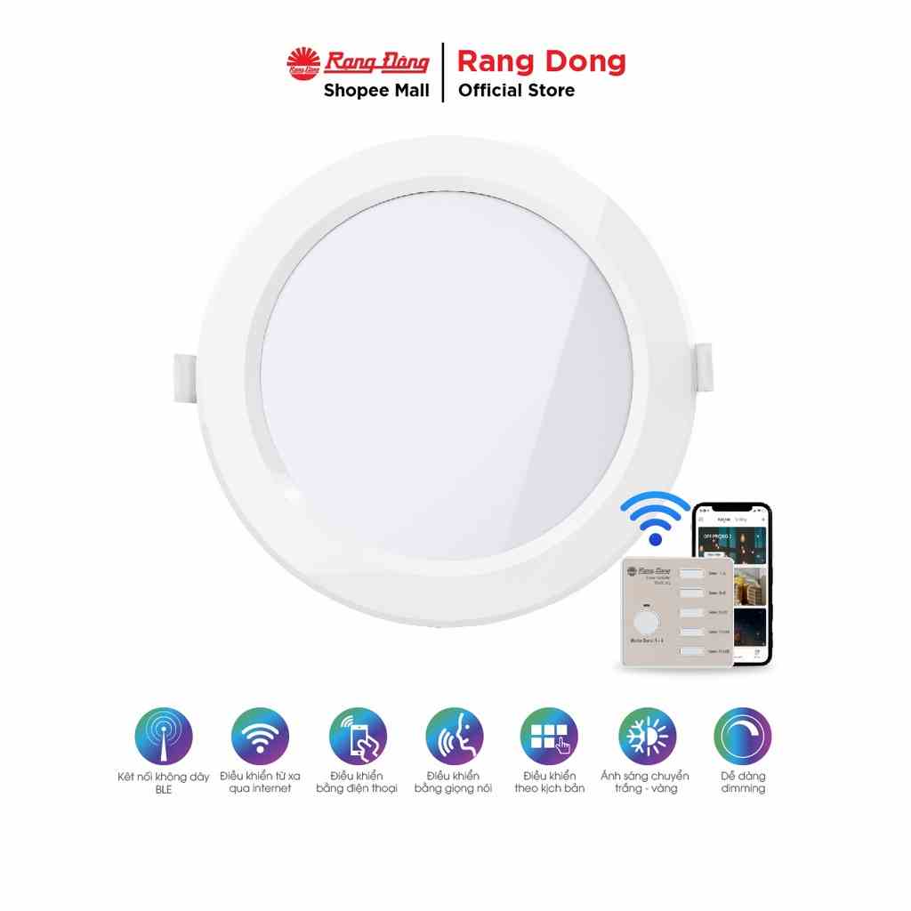 [Mã BMLTB35 giảm đến 35K đơn 99K] Đèn LED panel điều khiển từ xa bằng Bluetooth/Wi-Fi Rạng Đông (model PT04.BLE)