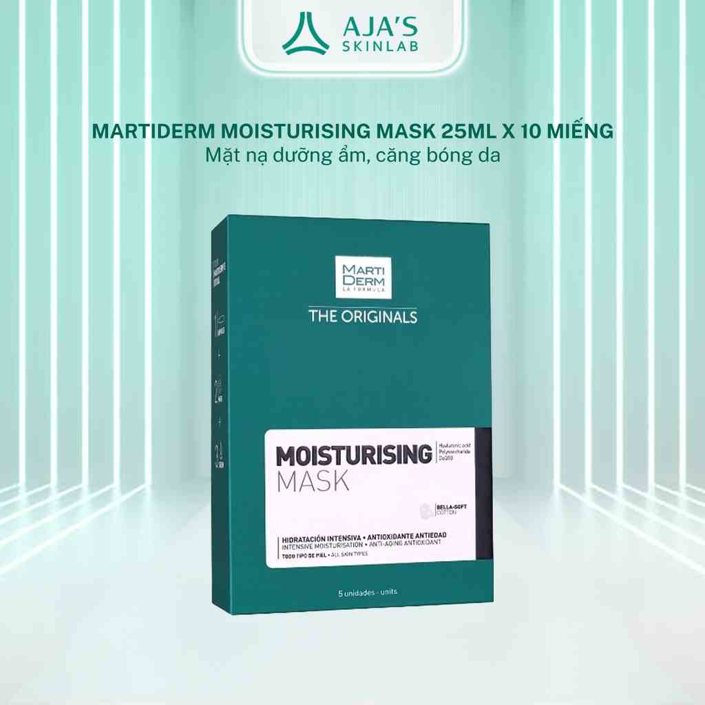 Mặt nạ dưỡng ẩm da MartiDerm The Originals Moisturising Mask (25ml x 10 miếng) - AJAS SKINLAB