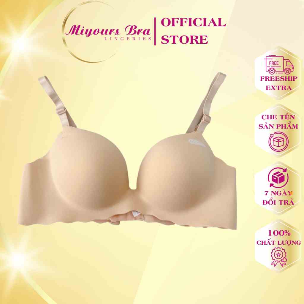 Áo lót ngực nữ trơn su đúc MiYours Fashion & More AL285 không gọng đệm dày bàn tay nâng ngực tạo khe sexy