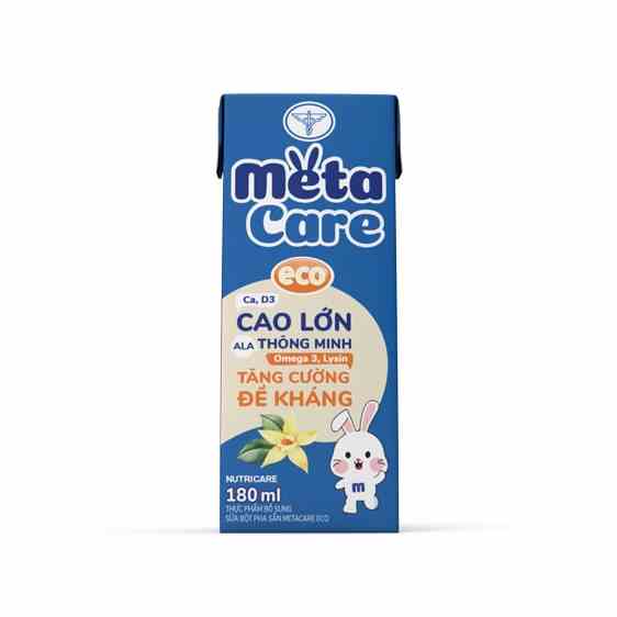 [Mã BMLTA35 giảm đến 35K đơn 99K] Thùng sữa nước pha sẵn Nutricare Metacare ECO (180ml x 48 hộp)