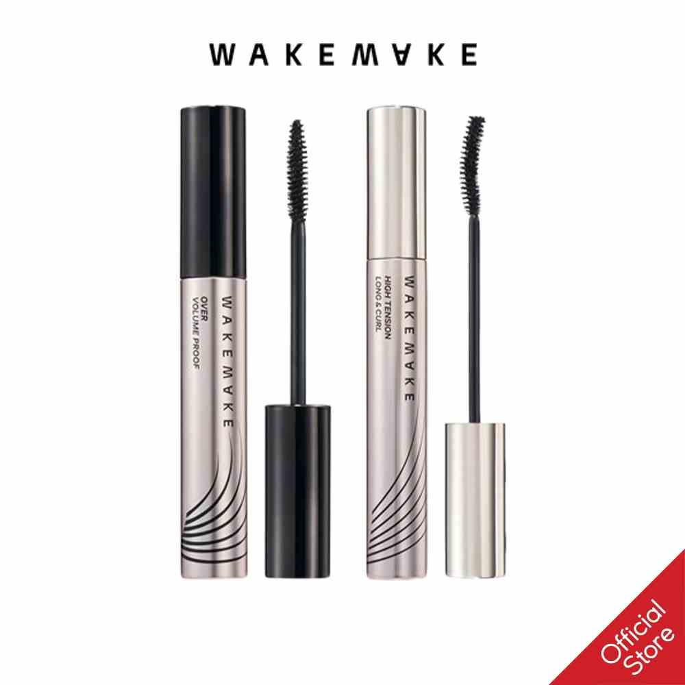 [Mã BMTTC60K giảm đến 60K đơn 50K] Chuốt mi lâu trôi WakeMake Over Volume Proof Mascara Black 1+1 (2202) 8g