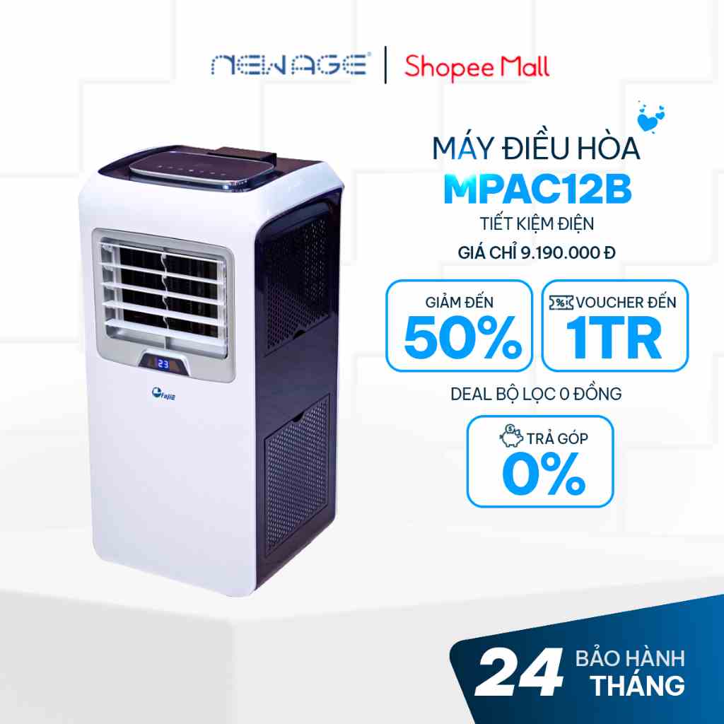 Điều hòa di động FujiE 12000BTU nhập khẩu chính hãng , máy lạnh giúp làm mát nhanh diện tích làm mát rộng,BH 24 tháng