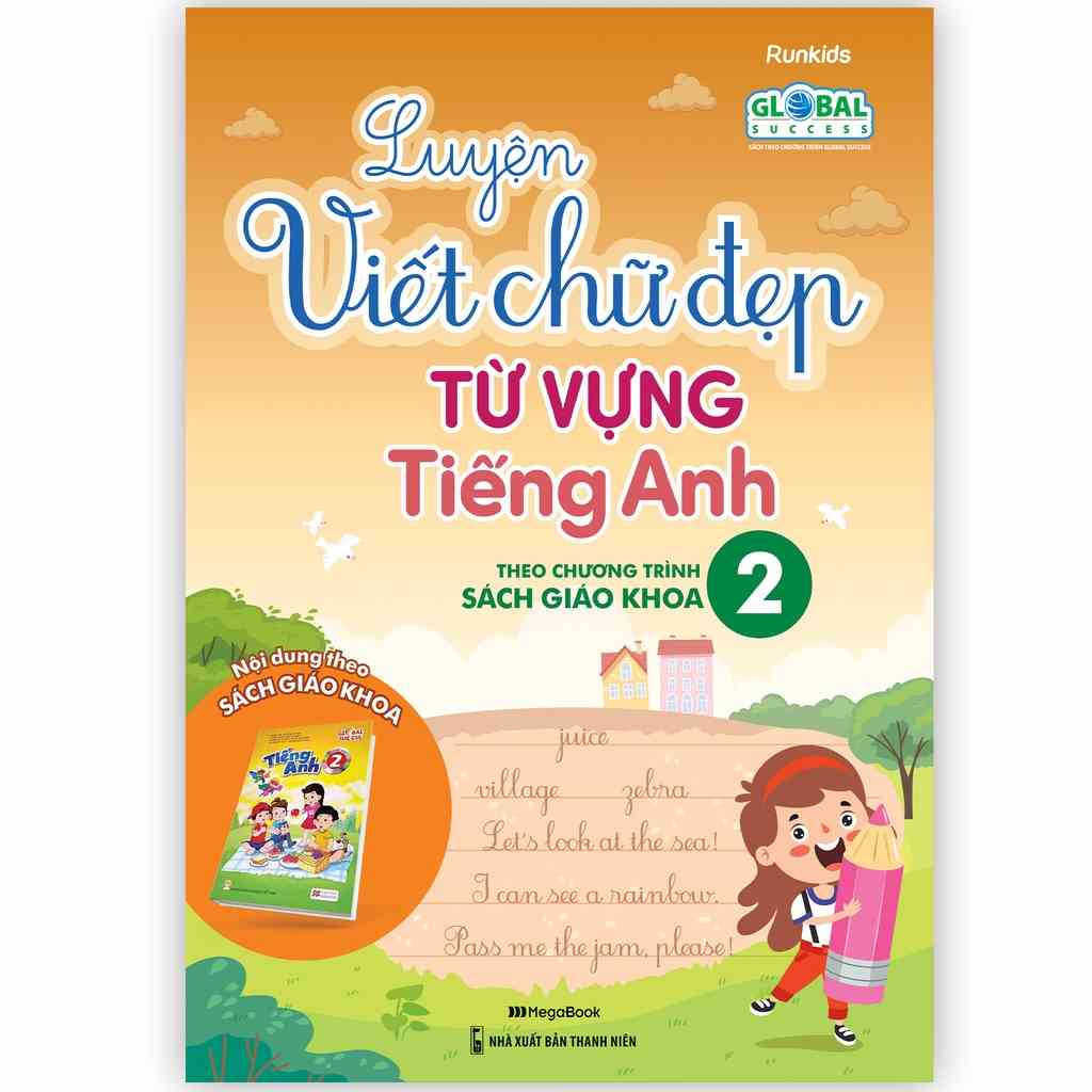 Sách Luyện viết chữ đẹp từ vựng tiếng Anh - theo chương trình Sách giáo khoa lớp 2