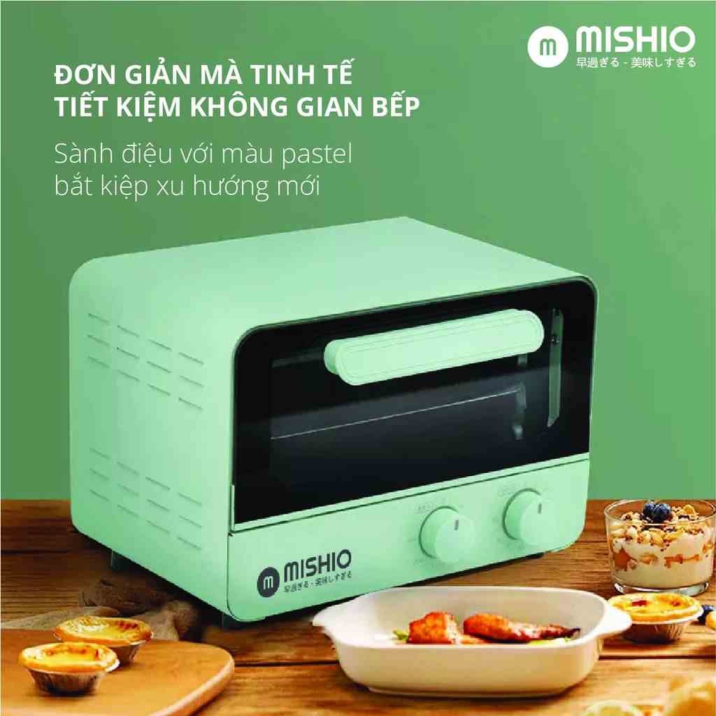 Lò nướng 12L Mishio MK342 hàng chính hãng