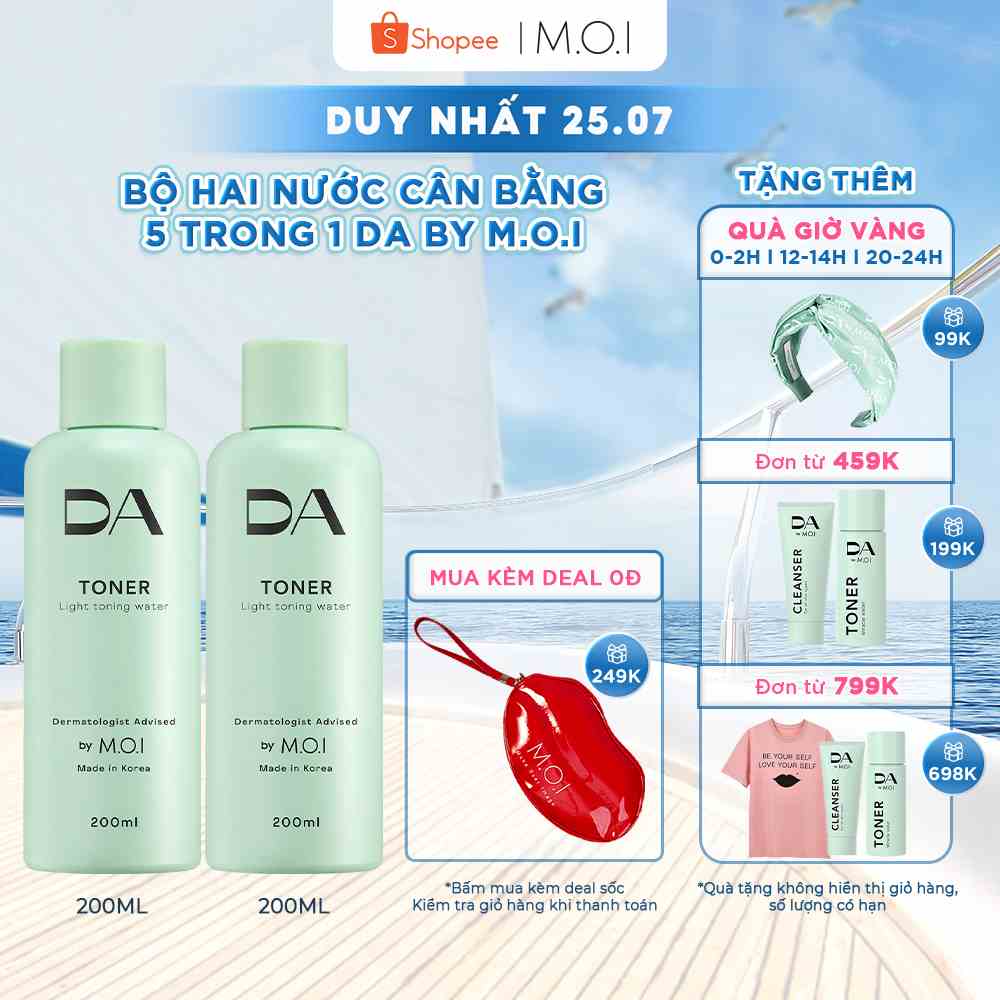 [Tiết kiệm hơn] Bộ hai nước cân bằng 5 Trong 1 DA by M.O.I 200ml*2