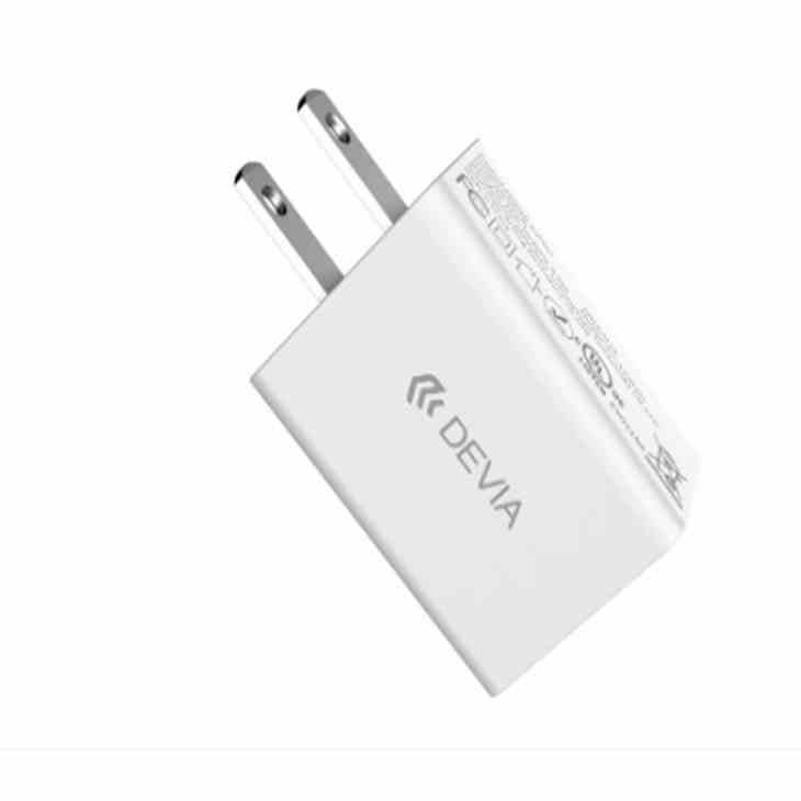 Củ sạc cổng usb 1A 1 cổng Devia Smart Series EA174 chân dẹt dùng được cho mọi điện thoại - Hàng chính hãng có BH