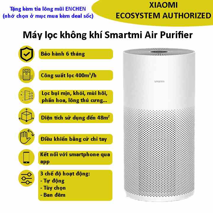 Máy lọc không khí Smartmi 1/2 Air Purifier