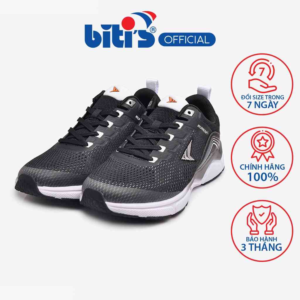 [Mã FA10K28 giảm đến 10k đơn 99k] Giày Chạy Bộ Nam - Nữ Bitis Hunter Running Gray DSMH10000XAM/DSWH10000XAM (Xám)