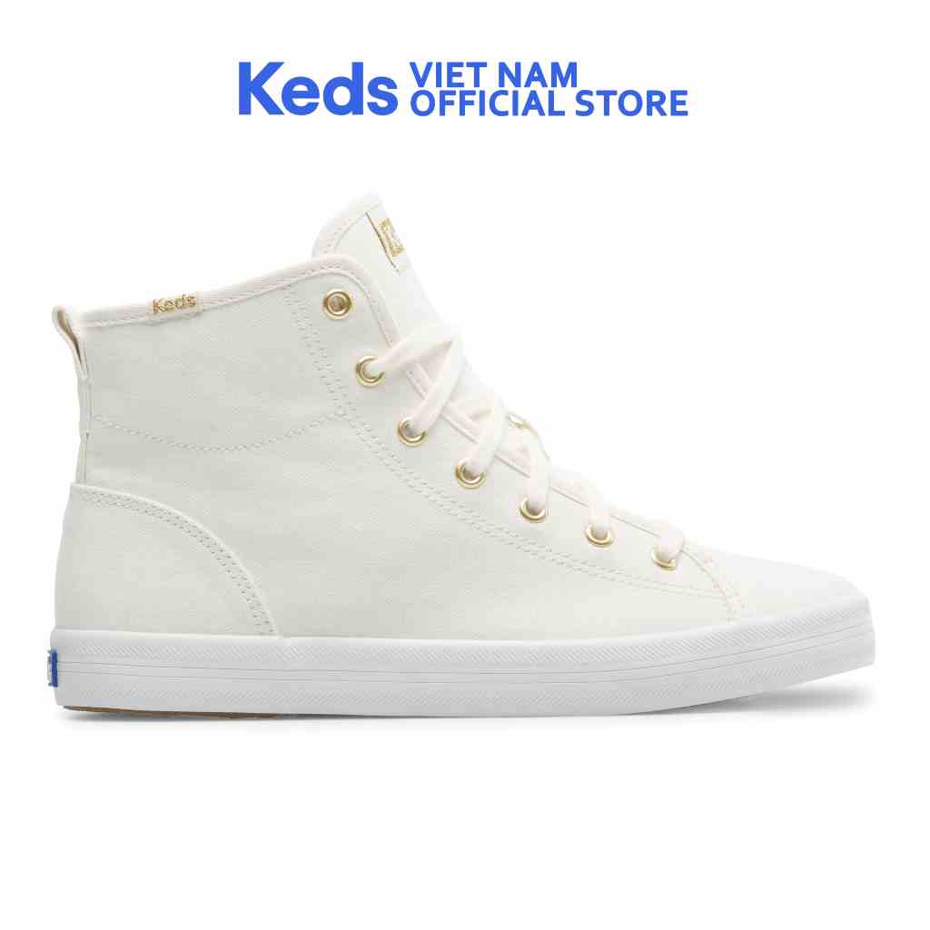 Giày Keds Nữ Cổ Cao - Kickstart High Canvas White - KD067261