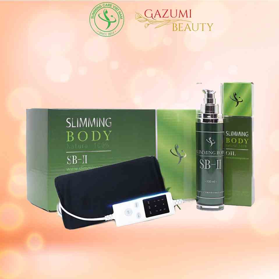 Ủ Nóng Tan Mỡ Slimming Care Kèm Tinh Dầu Slimming Body 100ml Và Đai Điện Cải Tiến,Giúp Đánh Bay Mỡ Thừa - Gazumi Beauty