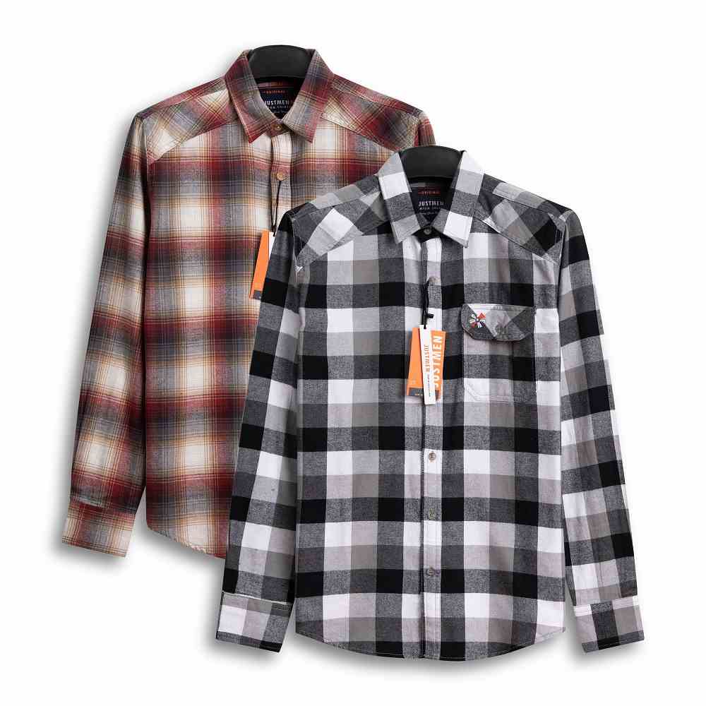 [Mã BMLTA35 giảm đến 35K đơn 99K] Áo Sơ Mi Flannel Caro Just Men 220144