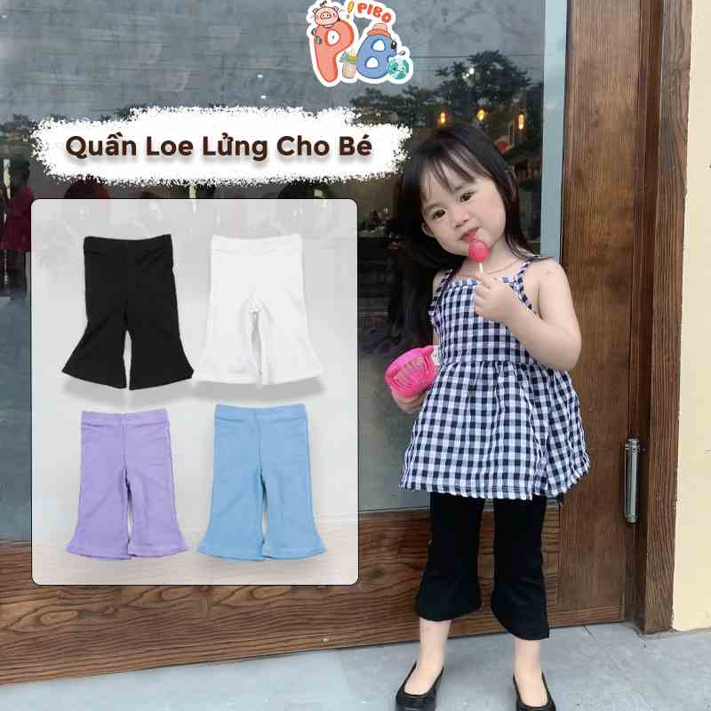 Quần Lửng Bé Gái Ống Loe Sành Điệu Cho Bé - BabyBoo - PiBo Store