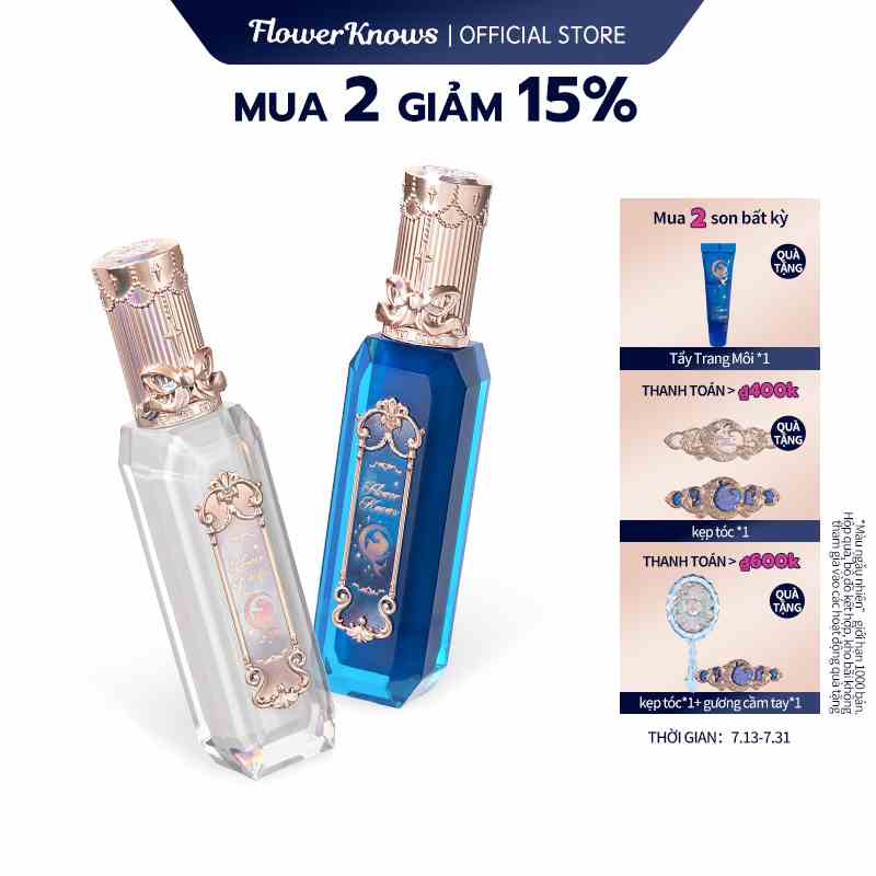 Son Bóng Dạng Lỏng 3.5ml Dòng Nàng Tiên Cá Flower Knows Moonlight