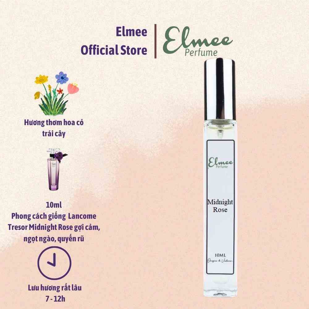 [Mã BMLTB200 giảm đến 100K đơn 499K] Nước hoa nữ Midnight Rose 10ml Elmee gợi cảm, ngọt ngào, quyến rũ