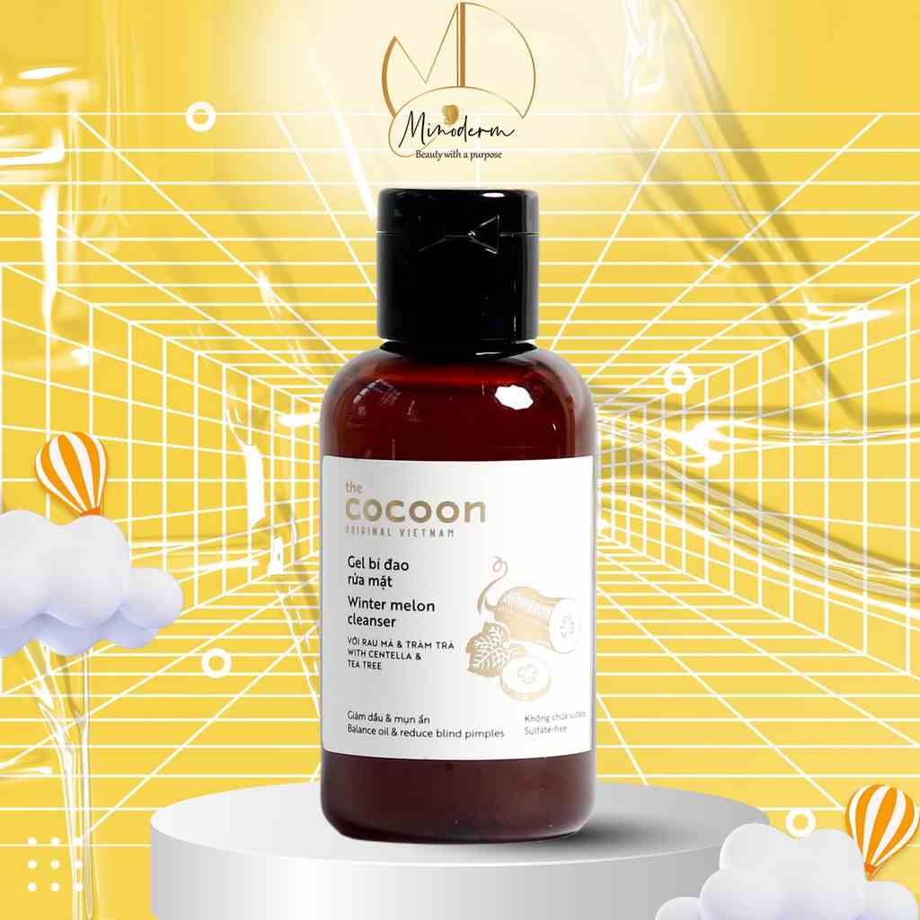 [Mã BMLT30 giảm đến 30K đơn 299K] Nước Bí Đao Cân Bằng Da Cocoon Winter Melon Toner - Giúp giảm dầu mụn 140ml, 310ml