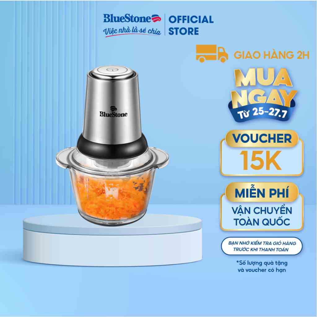 [Mã ELBAU5 giảm 5% đơn 300K] Máy Xay Thịt Bluestone 1.2L - 300W CHB-5135