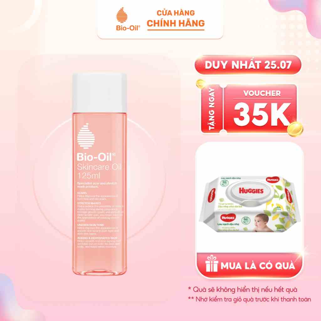 Dầu chăm sóc da giúp cải thiện rạn da, mờ sẹo và đều màu da - BIO-OIL SKINCARE OIL (chai 125ml)