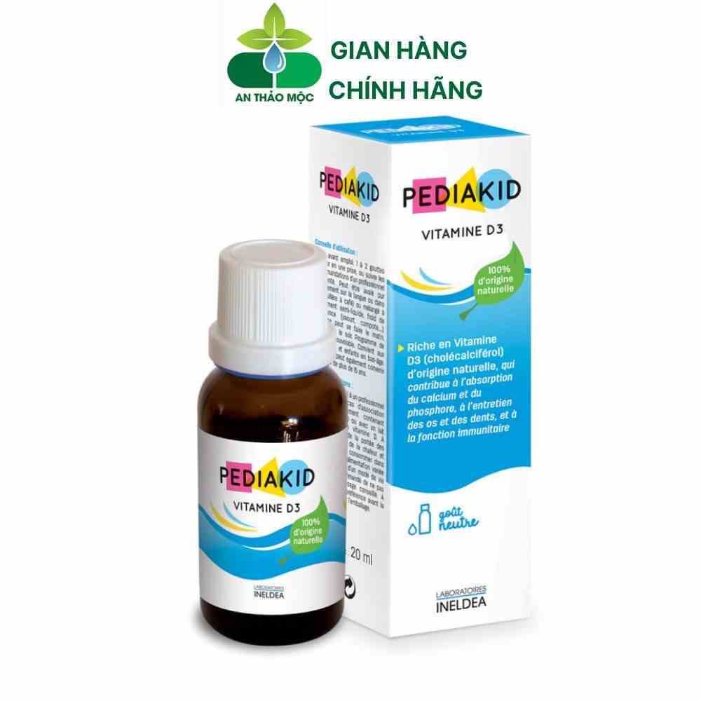 [Mã BMLTB35 giảm đến 35K đơn 99K] Bổ Sung Vitamin D3 Pediakid Cho Trẻ Từ Sơ Sinh Giúp Hấp Thu Calci Tối Đa.Lọ 20ml