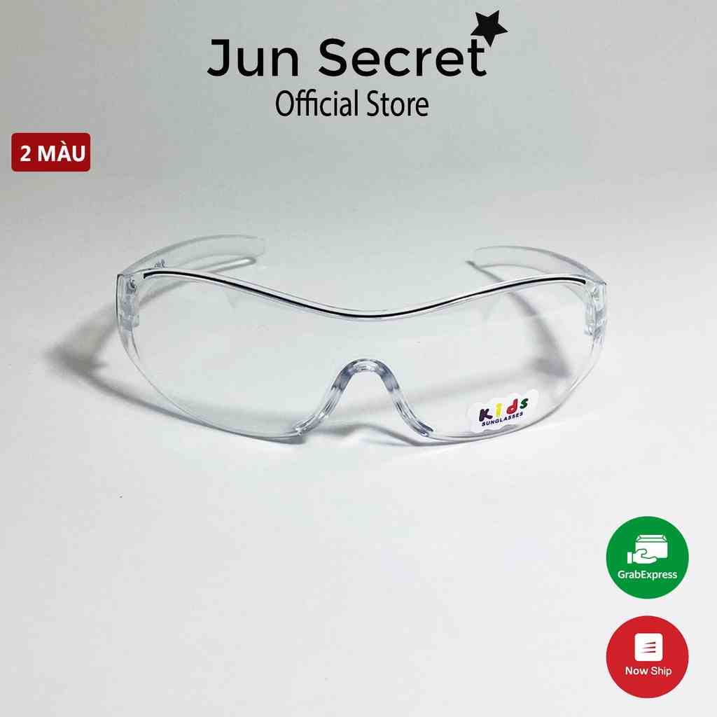 Mắt kính bảo hộ trẻ em Jun Secret chất liệu nhựa cao cấp, bảo vệ mắt khỏi bụi bẩn, virus vi khuẩn an toàn cho bé JSBAOHO