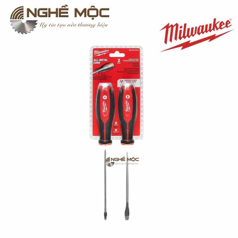 Bộ tua vít đóng 2 món MILWAUKEE 48-22-2702 chiều dài 33cm