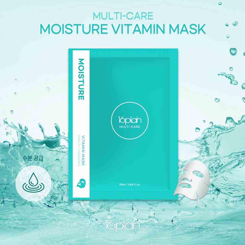 [Mã BMLTB35 giảm đến 35K đơn 99K] Mặt nạ cấp ẩm, ngừa lão hóa 16plain Multi-care Moisture vitamin 25ml