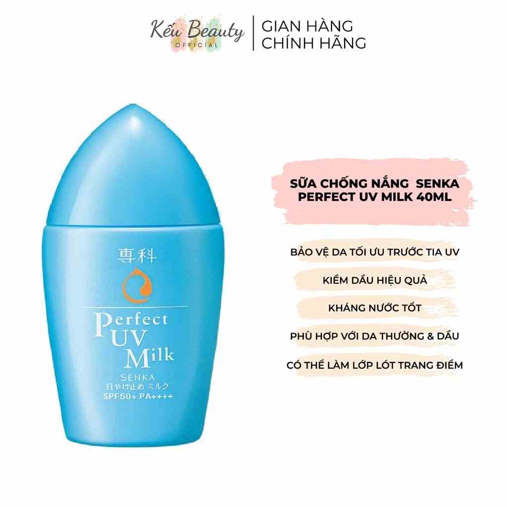 Kem Chống Nắng Dạng Sữa Senka Perfect UV Milk 40ml