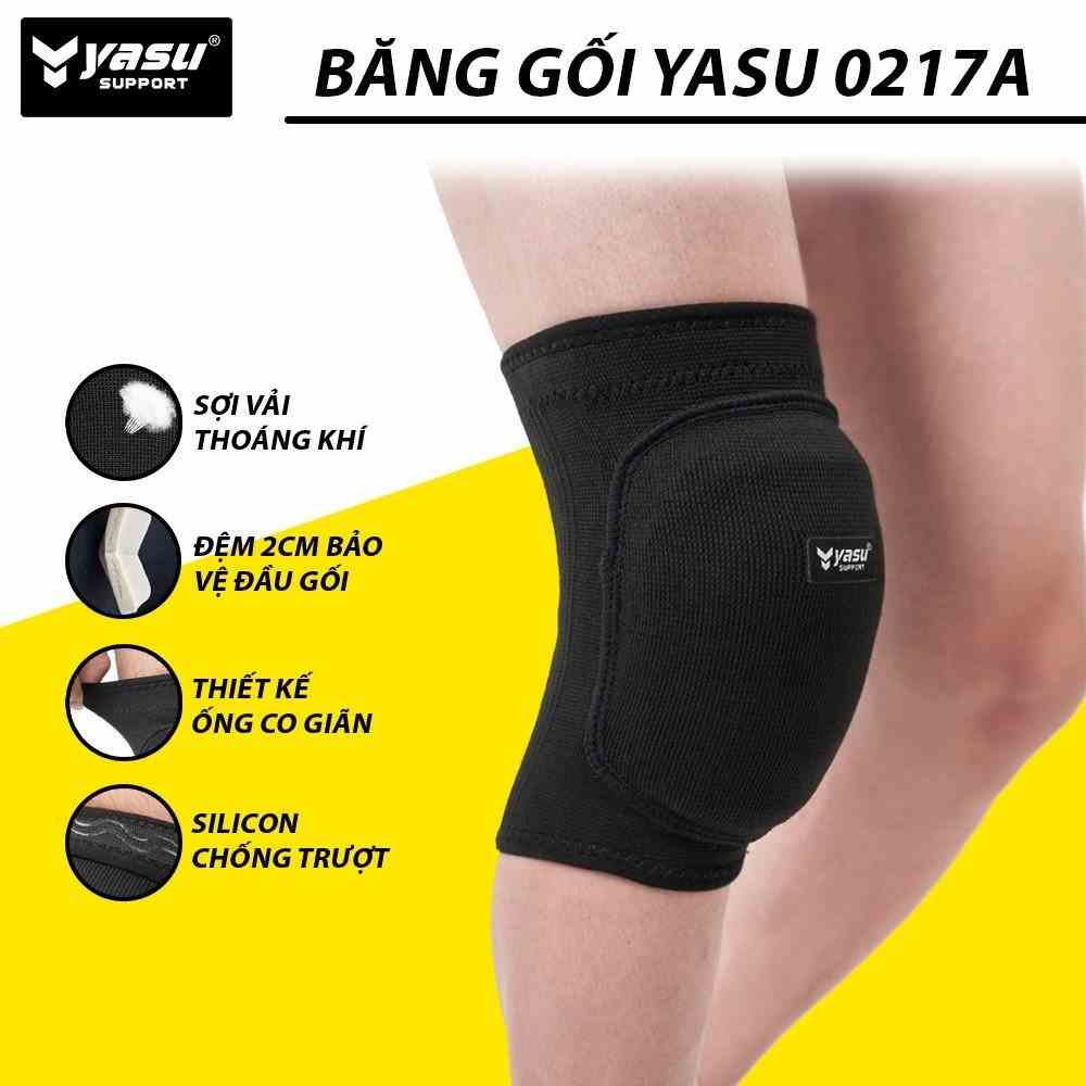 Bó gối có đệm dày bảo vệ đầu gối đá bóng, bóng chuyền cao cấp Yasu 7453 (1 đôi)