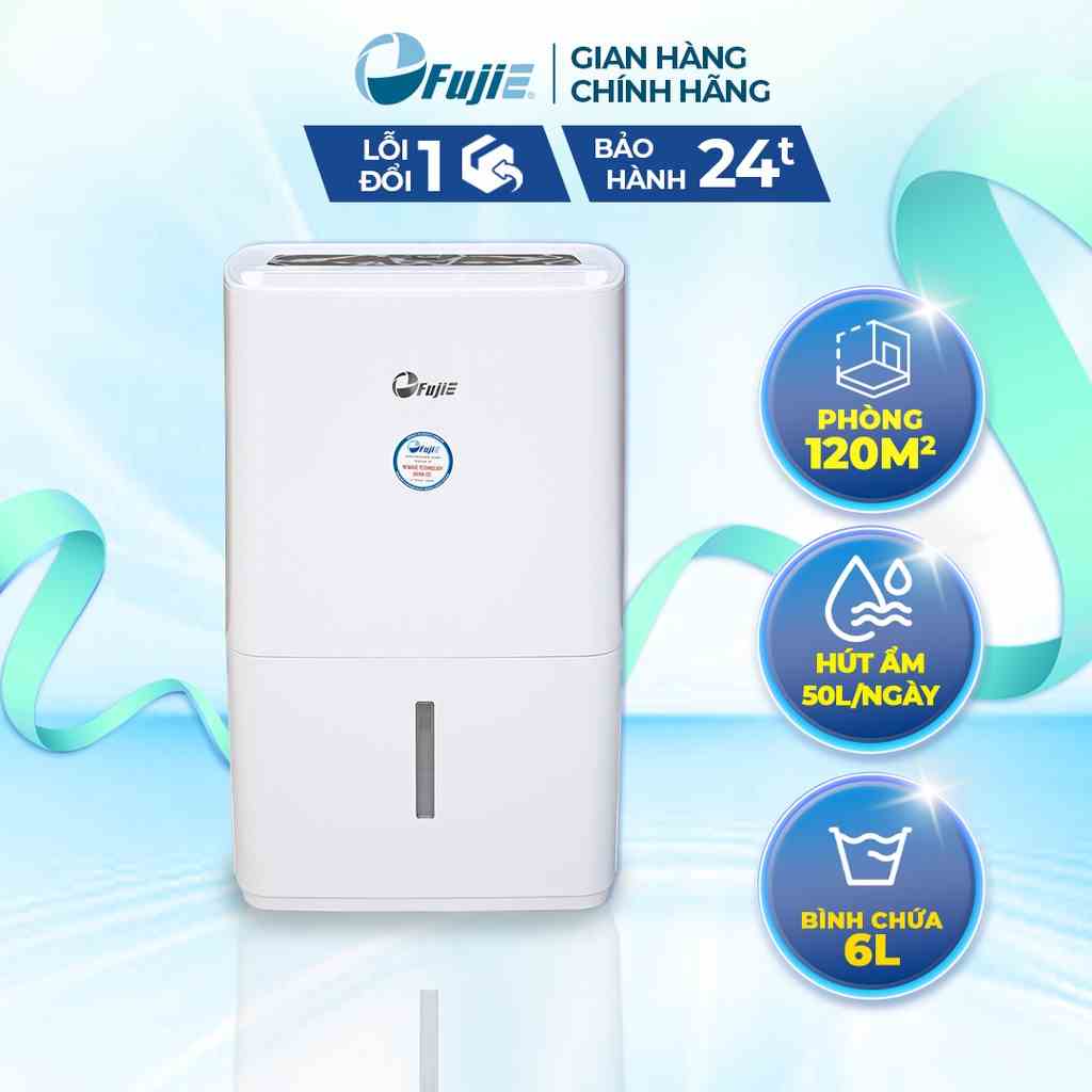 Máy hút ẩm 50L/ngày FujiE HM-650EC Máy hút ẩm công nghiệp cho diện tích 100 đến 120m2 - Bảo hành toàn quốc 24 tháng