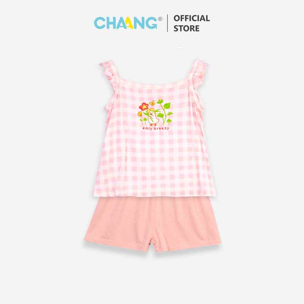 [CHAANG] Bộ hai dây bèo Spring caro hồng