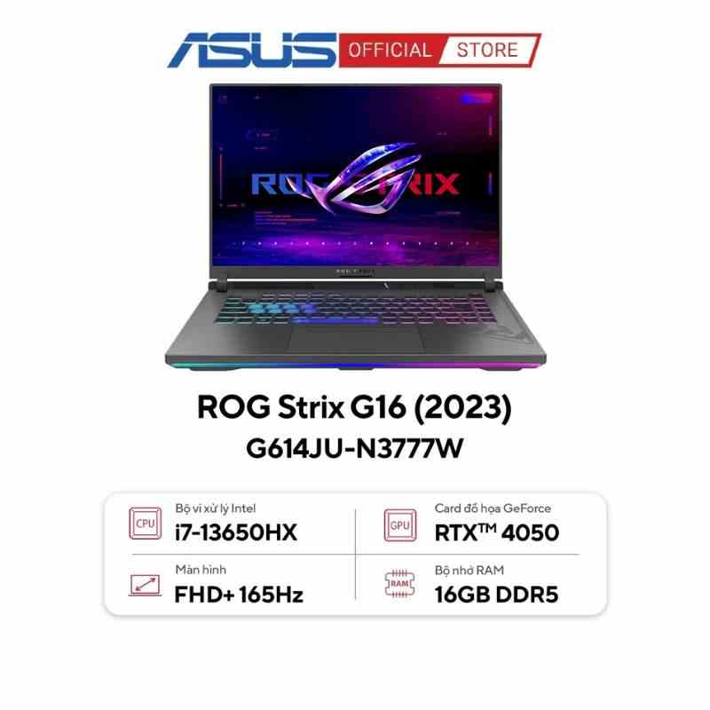 [Mã BMLTB35 giảm đến 35K đơn 99K] Laptop Asus ROG Strix G16 G614JU-N3777W (Intel® Core™ i7-13650HX & RTX 4050 6GB)