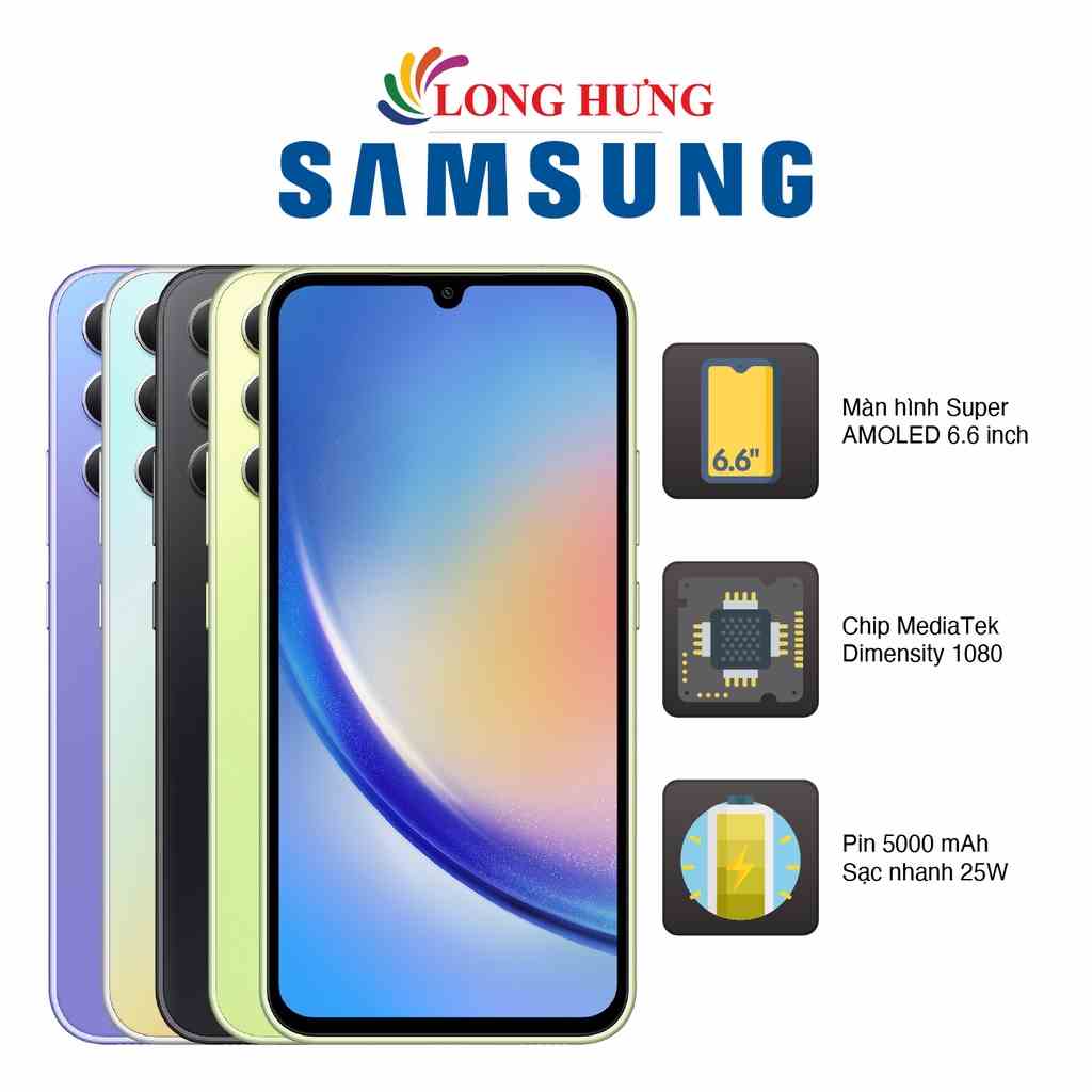 Điện thoại Samsung Galaxy A34 5G (8GB/128GB) - Hàng chính hãng