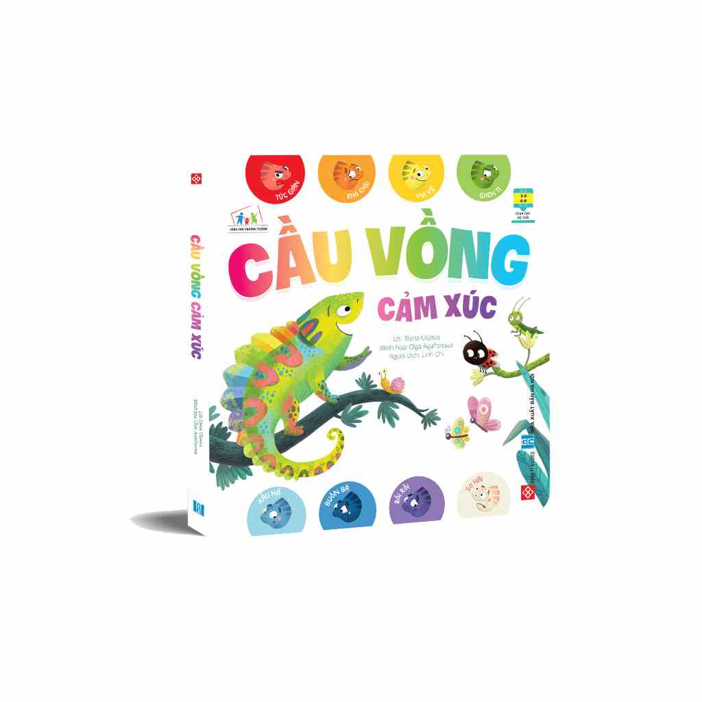 Sách - Cầu vòng cảm xúc dành cho bé từ 3 - 9 tuổi - Đinh Tị Books phát hành