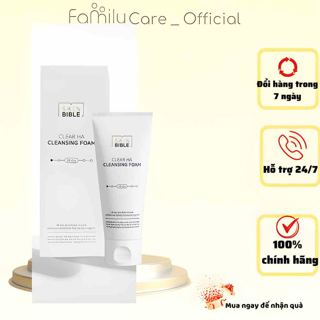 Sữa Rửa Mặt Hữu Cơ CLEAR HA CLEANSING FOAM ngừa mụn làm sạch sâu – Luiantt_official