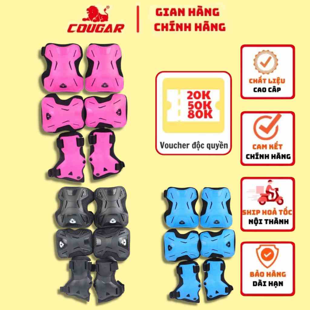 Bộ Bảo Vệ Tay Chân Cougar- Flying Eagle NT Cao Cấp Bảo Hộ Khủy Tay, Đầu Gối Cho Bé Khi Chơi Thể Thao