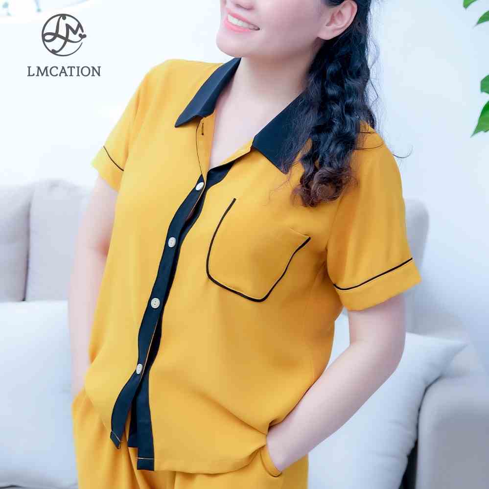 [Mã BMLTB35 giảm đến 35K đơn 99K] Áo pijama LMcation Alia - Màu vàng cam