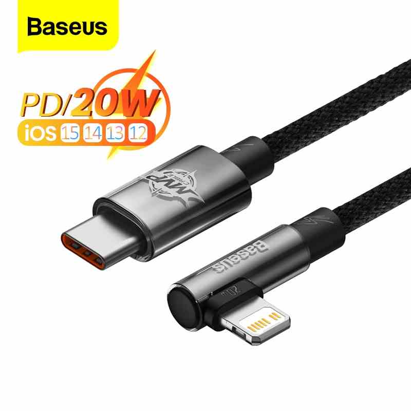 Dây Cáp Sạc Nhanh Baseus 20W PD USB Type C MVP Cho iPhone 13 12 11 Pro Max XR